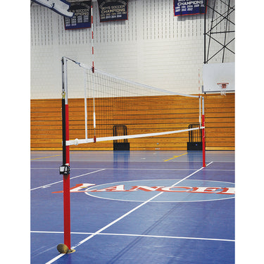 Hybrid Steel Volleyball Uprights (3 in. Floor Sleeve) - NFHS, NCAA, USVBA Compliant